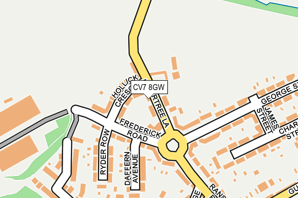 CV7 8GW map - OS OpenMap – Local (Ordnance Survey) CV7 8GW map - OS OpenMap – Local (Ordnance Survey)