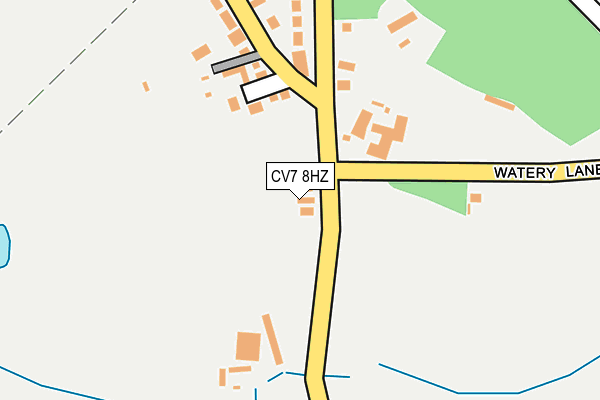 CV7 8HZ map - OS OpenMap – Local (Ordnance Survey) CV7 8HZ map - OS OpenMap – Local (Ordnance Survey)