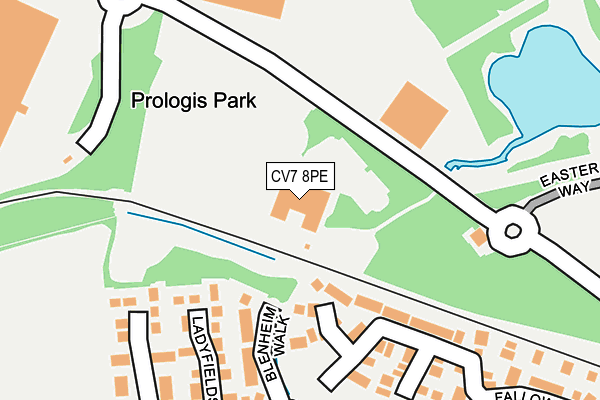 CV7 8PE map - OS OpenMap – Local (Ordnance Survey) CV7 8PE map - OS OpenMap – Local (Ordnance Survey)