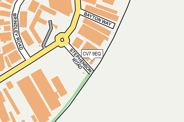 CV7 9EQ map - OS OpenMap – Local (Ordnance Survey) CV7 9EQ map - OS OpenMap – Local (Ordnance Survey)
