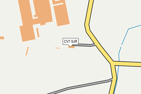 CV7 9JR map - OS OpenMap – Local (Ordnance Survey) CV7 9JR map - OS OpenMap – Local (Ordnance Survey)