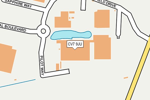 CV7 9JU map - OS OpenMap – Local (Ordnance Survey) CV7 9JU map - OS OpenMap – Local (Ordnance Survey)