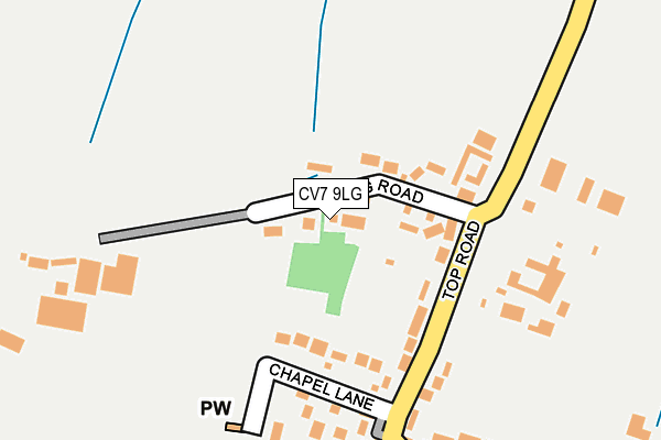 CV7 9LG map - OS OpenMap – Local (Ordnance Survey) CV7 9LG map - OS OpenMap – Local (Ordnance Survey)