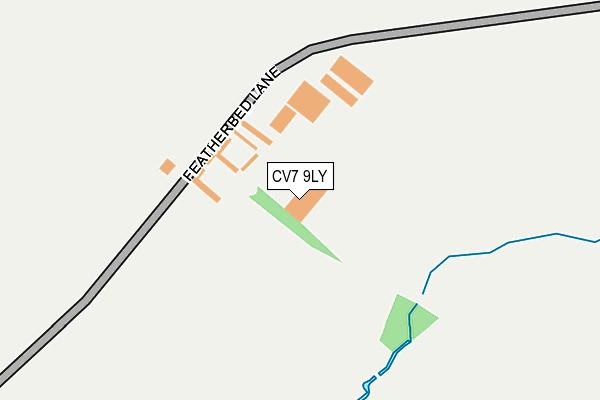 CV7 9LY map - OS OpenMap – Local (Ordnance Survey) CV7 9LY map - OS OpenMap – Local (Ordnance Survey)