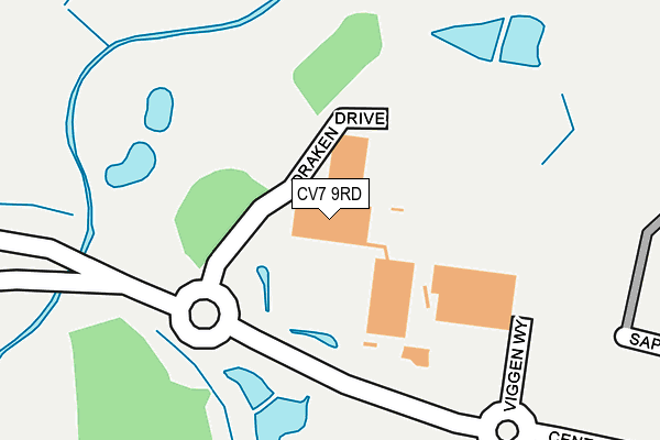CV7 9RD map - OS OpenMap – Local (Ordnance Survey) CV7 9RD map - OS OpenMap – Local (Ordnance Survey)