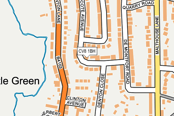 CV8 1BH map - OS OpenMap – Local (Ordnance Survey) CV8 1BH map - OS OpenMap – Local (Ordnance Survey)
