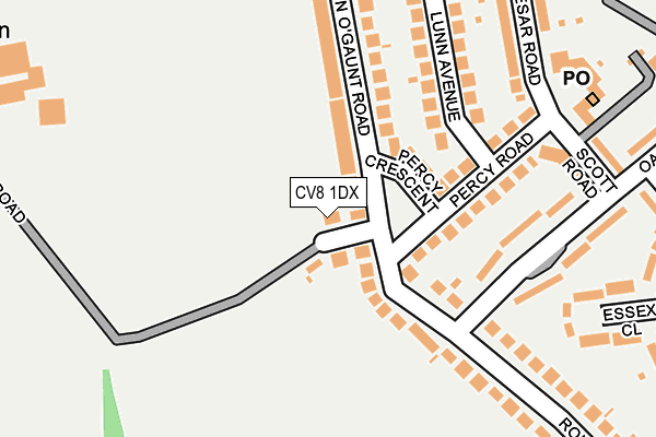 CV8 1DX map - OS OpenMap – Local (Ordnance Survey) CV8 1DX map - OS OpenMap – Local (Ordnance Survey)