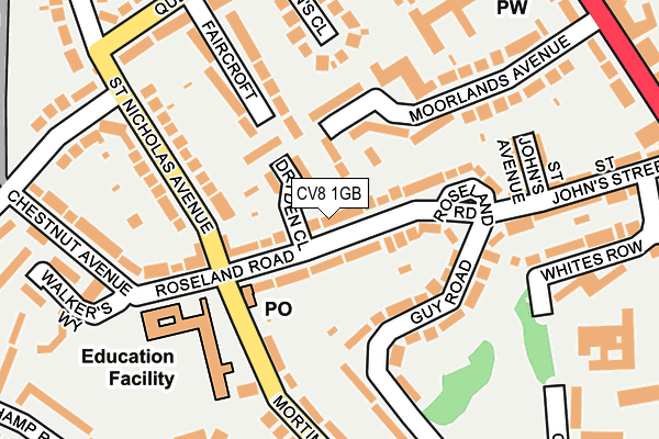 CV8 1GB map - OS OpenMap – Local (Ordnance Survey) CV8 1GB map - OS OpenMap – Local (Ordnance Survey)