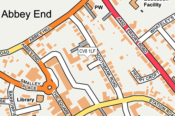 CV8 1LF map - OS OpenMap – Local (Ordnance Survey) CV8 1LF map - OS OpenMap – Local (Ordnance Survey)