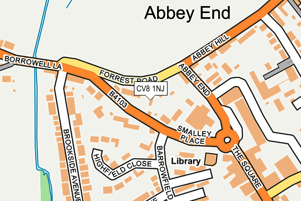 CV8 1NJ map - OS OpenMap – Local (Ordnance Survey) CV8 1NJ map - OS OpenMap – Local (Ordnance Survey)