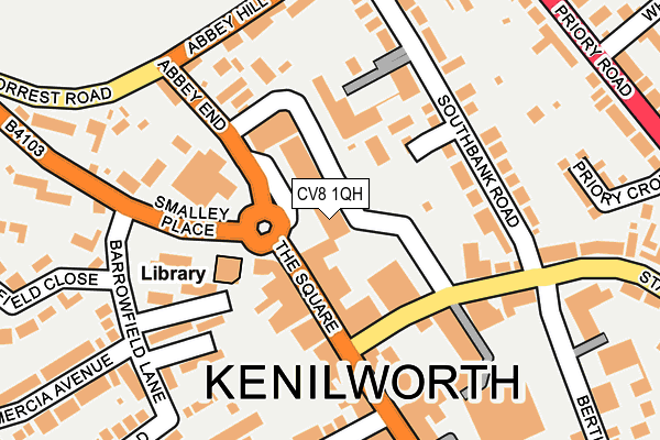 CV8 1QH map - OS OpenMap – Local (Ordnance Survey) CV8 1QH map - OS OpenMap – Local (Ordnance Survey)