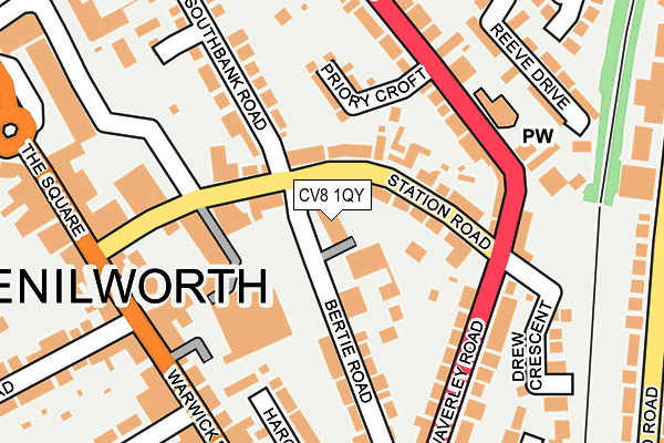 CV8 1QY map - OS OpenMap – Local (Ordnance Survey) CV8 1QY map - OS OpenMap – Local (Ordnance Survey)