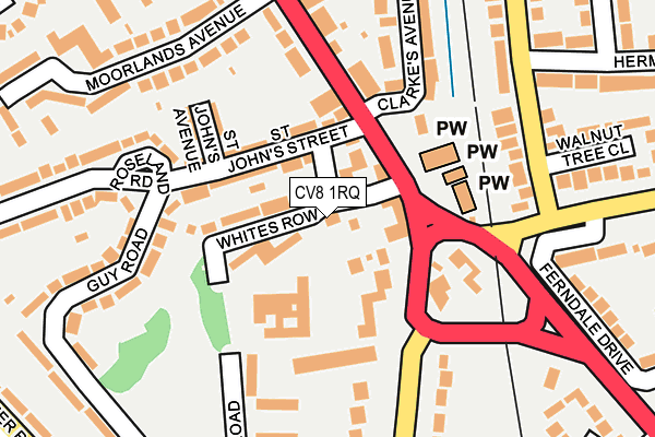 CV8 1RQ map - OS OpenMap – Local (Ordnance Survey) CV8 1RQ map - OS OpenMap – Local (Ordnance Survey)