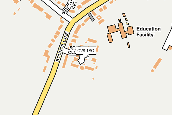 CV8 1SQ map - OS OpenMap – Local (Ordnance Survey) CV8 1SQ map - OS OpenMap – Local (Ordnance Survey)