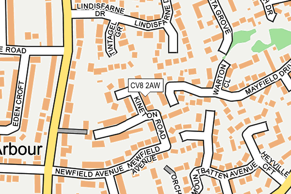 CV8 2AW map - OS OpenMap – Local (Ordnance Survey) CV8 2AW map - OS OpenMap – Local (Ordnance Survey)