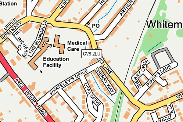 CV8 2LU map - OS OpenMap – Local (Ordnance Survey) CV8 2LU map - OS OpenMap – Local (Ordnance Survey)