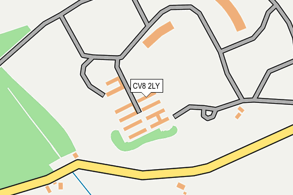 CV8 2LY map - OS OpenMap – Local (Ordnance Survey) CV8 2LY map - OS OpenMap – Local (Ordnance Survey)