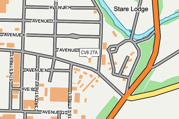 CV8 2TA map - OS OpenMap – Local (Ordnance Survey) CV8 2TA map - OS OpenMap – Local (Ordnance Survey)