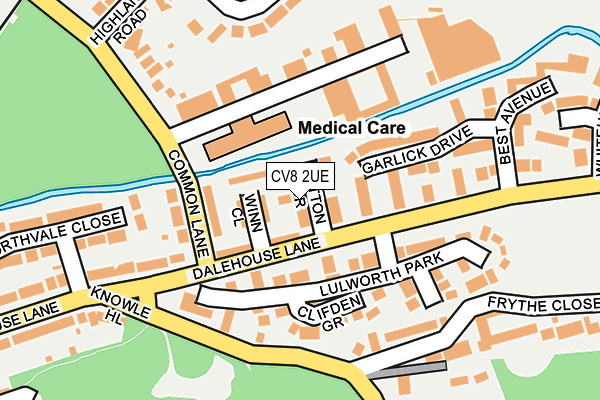CV8 2UE map - OS OpenMap – Local (Ordnance Survey) CV8 2UE map - OS OpenMap – Local (Ordnance Survey)