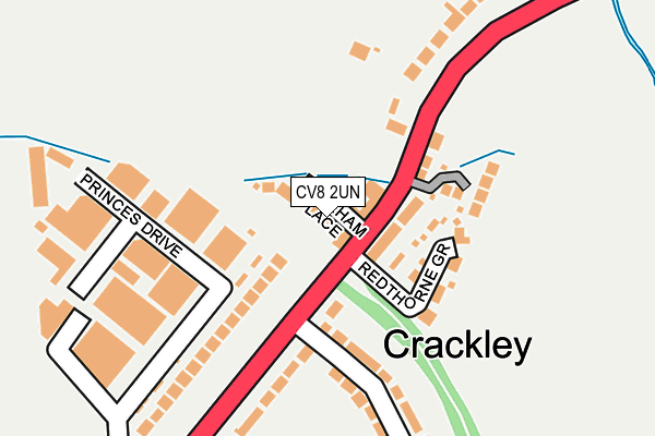 CV8 2UN map - OS OpenMap – Local (Ordnance Survey) CV8 2UN map - OS OpenMap – Local (Ordnance Survey)