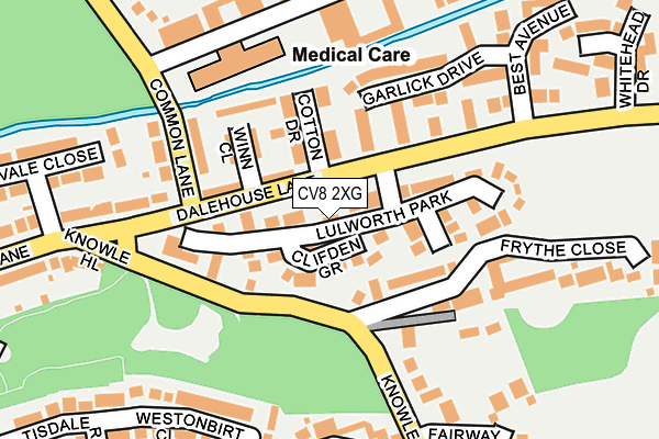 CV8 2XG map - OS OpenMap – Local (Ordnance Survey) CV8 2XG map - OS OpenMap – Local (Ordnance Survey)