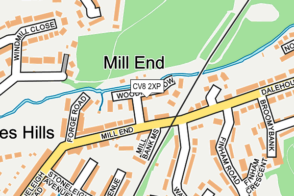 CV8 2XP map - OS OpenMap – Local (Ordnance Survey) CV8 2XP map - OS OpenMap – Local (Ordnance Survey)