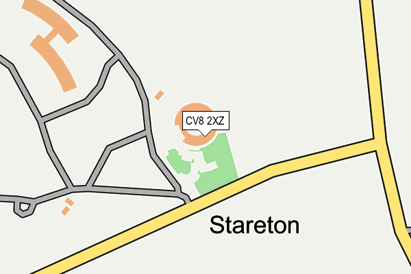 CV8 2XZ map - OS OpenMap – Local (Ordnance Survey) CV8 2XZ map - OS OpenMap – Local (Ordnance Survey)