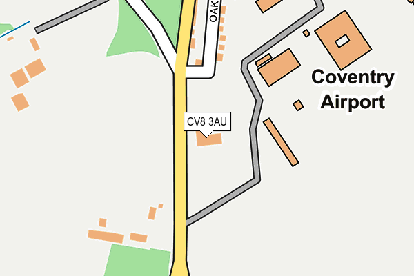 CV8 3AU map - OS OpenMap – Local (Ordnance Survey) CV8 3AU map - OS OpenMap – Local (Ordnance Survey)