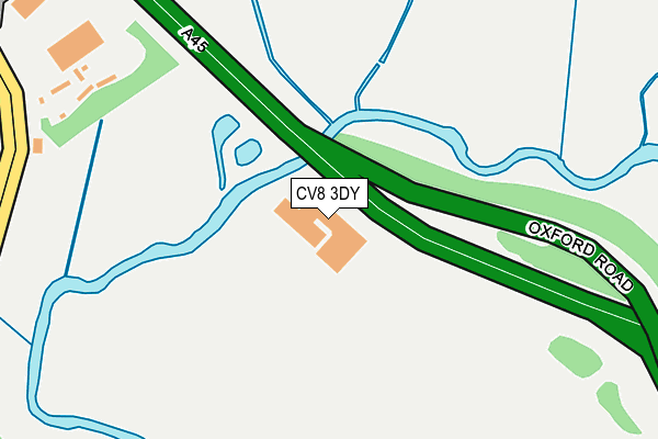 CV8 3DY map - OS OpenMap – Local (Ordnance Survey) CV8 3DY map - OS OpenMap – Local (Ordnance Survey)