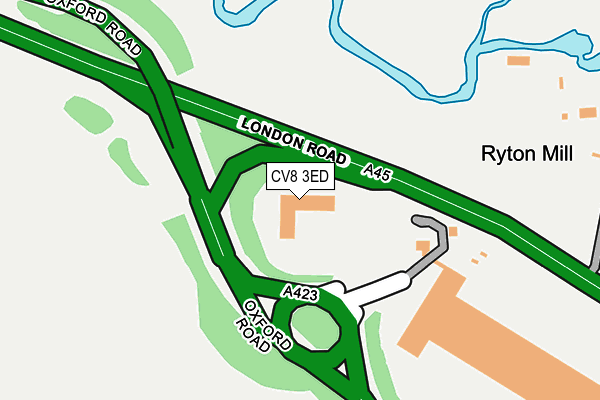 CV8 3ED map - OS OpenMap – Local (Ordnance Survey) CV8 3ED map - OS OpenMap – Local (Ordnance Survey)
