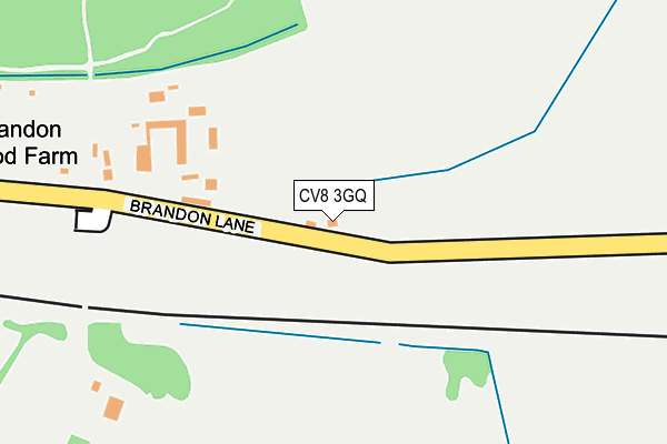 CV8 3GQ map - OS OpenMap – Local (Ordnance Survey) CV8 3GQ map - OS OpenMap – Local (Ordnance Survey)