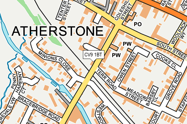 CV9 1BT map - OS OpenMap – Local (Ordnance Survey) CV9 1BT map - OS OpenMap – Local (Ordnance Survey)
