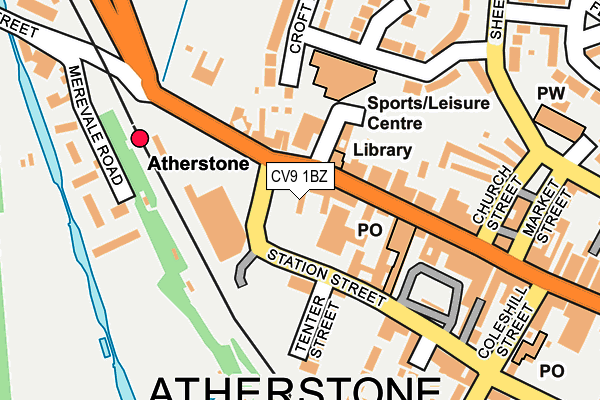 CV9 1BZ map - OS OpenMap – Local (Ordnance Survey) CV9 1BZ map - OS OpenMap – Local (Ordnance Survey)