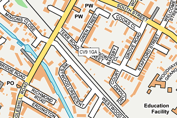 CV9 1GA map - OS OpenMap – Local (Ordnance Survey) CV9 1GA map - OS OpenMap – Local (Ordnance Survey)
