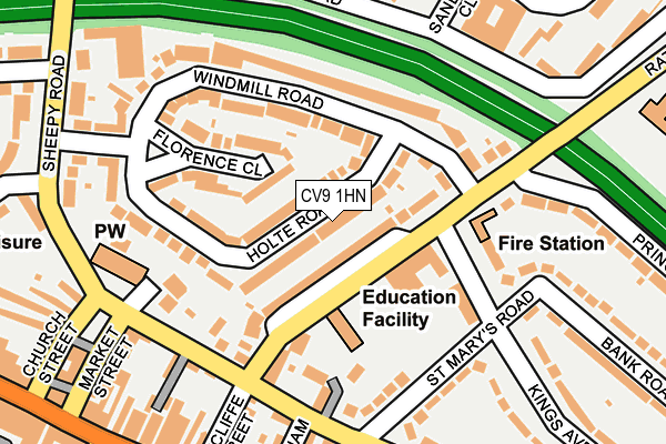 CV9 1HN map - OS OpenMap – Local (Ordnance Survey)
