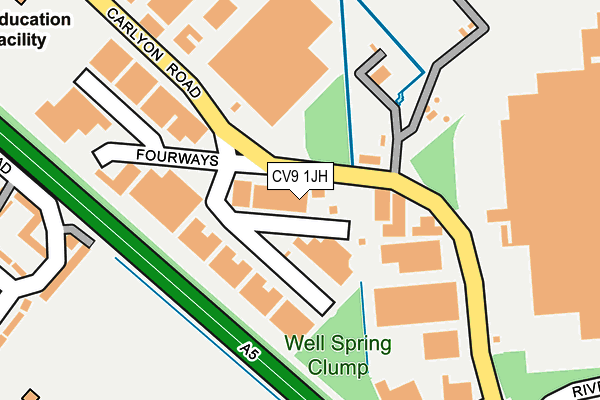 CV9 1JH map - OS OpenMap – Local (Ordnance Survey) CV9 1JH map - OS OpenMap – Local (Ordnance Survey)