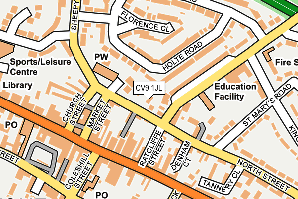 CV9 1JL map - OS OpenMap – Local (Ordnance Survey) CV9 1JL map - OS OpenMap – Local (Ordnance Survey)