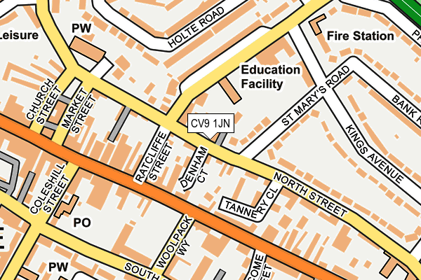 CV9 1JN map - OS OpenMap – Local (Ordnance Survey) CV9 1JN map - OS OpenMap – Local (Ordnance Survey)