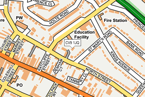 CV9 1JQ map - OS OpenMap – Local (Ordnance Survey) CV9 1JQ map - OS OpenMap – Local (Ordnance Survey)