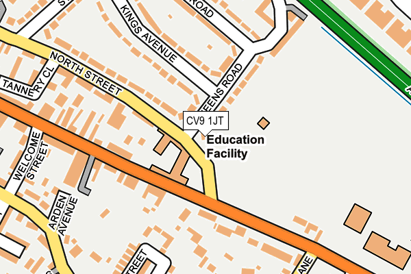 CV9 1JT map - OS OpenMap – Local (Ordnance Survey) CV9 1JT map - OS OpenMap – Local (Ordnance Survey)