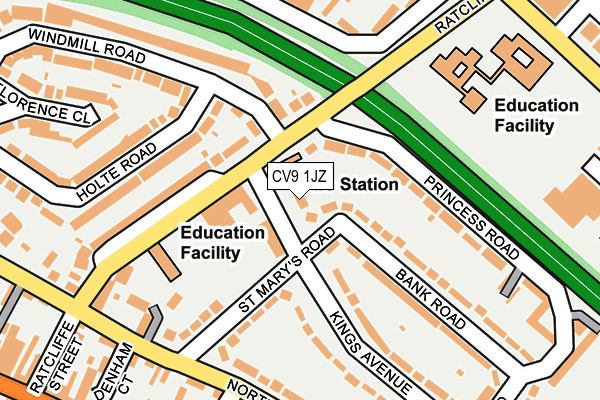 CV9 1JZ map - OS OpenMap – Local (Ordnance Survey) CV9 1JZ map - OS OpenMap – Local (Ordnance Survey)