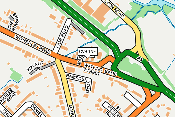 CV9 1NF map - OS OpenMap – Local (Ordnance Survey) CV9 1NF map - OS OpenMap – Local (Ordnance Survey)