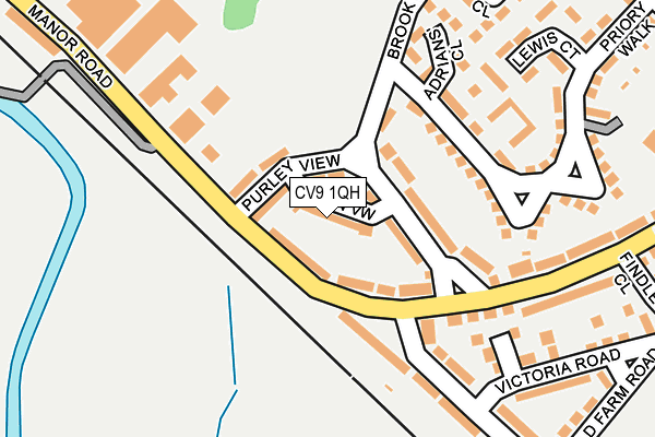 CV9 1QH map - OS OpenMap – Local (Ordnance Survey) CV9 1QH map - OS OpenMap – Local (Ordnance Survey)