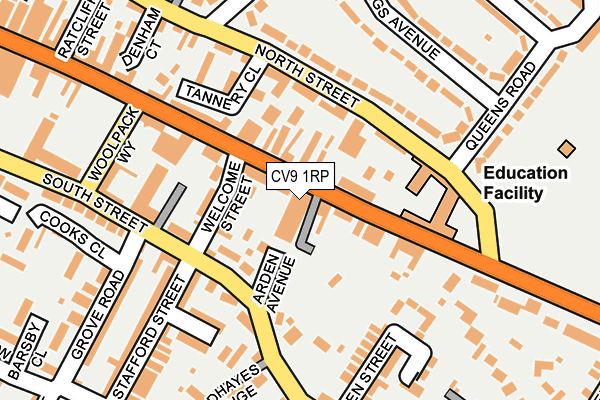 CV9 1RP map - OS OpenMap – Local (Ordnance Survey) CV9 1RP map - OS OpenMap – Local (Ordnance Survey)
