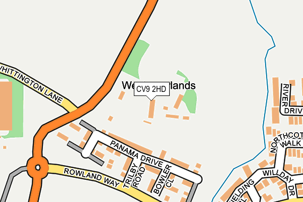 CV9 2HD map - OS OpenMap – Local (Ordnance Survey) CV9 2HD map - OS OpenMap – Local (Ordnance Survey)