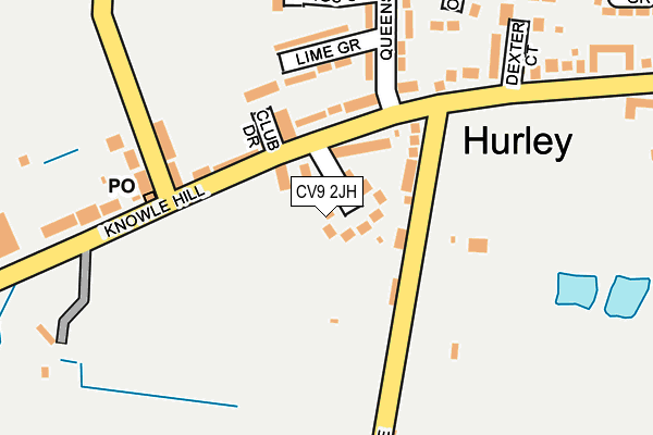 CV9 2JH map - OS OpenMap – Local (Ordnance Survey) CV9 2JH map - OS OpenMap – Local (Ordnance Survey)