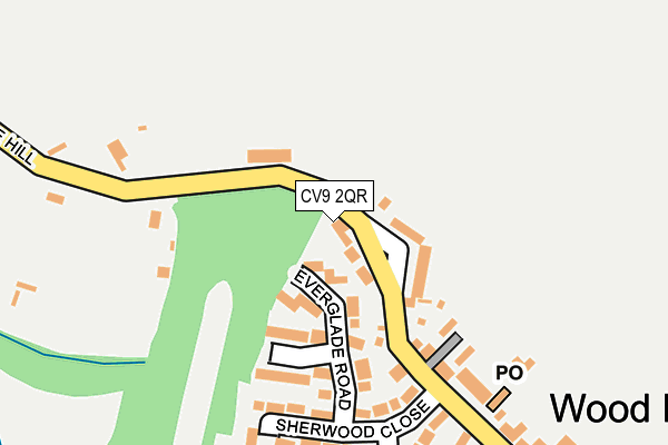 CV9 2QR map - OS OpenMap – Local (Ordnance Survey) CV9 2QR map - OS OpenMap – Local (Ordnance Survey)