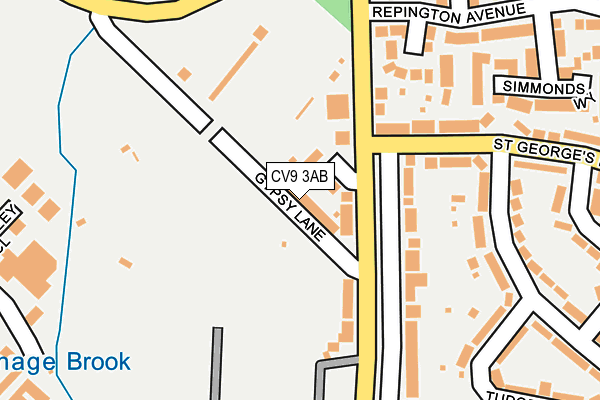 CV9 3AB map - OS OpenMap – Local (Ordnance Survey) CV9 3AB map - OS OpenMap – Local (Ordnance Survey)
