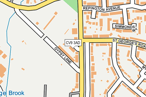 CV9 3AD map - OS OpenMap – Local (Ordnance Survey) CV9 3AD map - OS OpenMap – Local (Ordnance Survey)