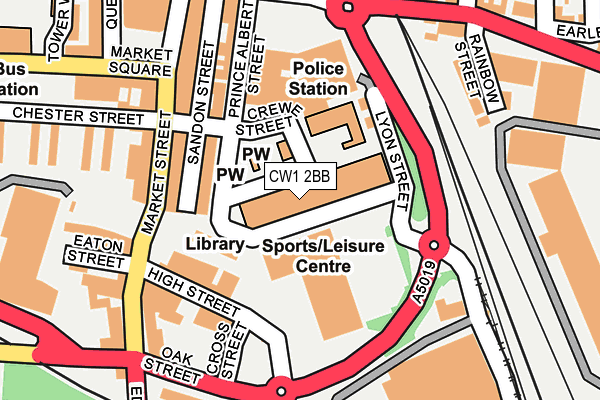 CW1 2BB map - OS OpenMap – Local (Ordnance Survey) CW1 2BB map - OS OpenMap – Local (Ordnance Survey)